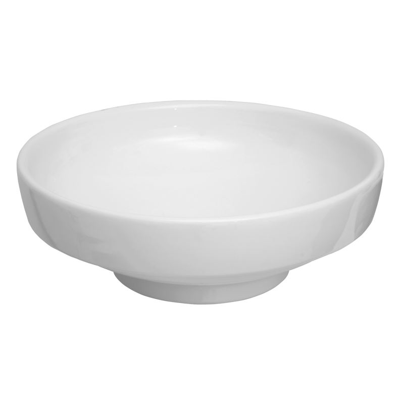 Water Jewels BowlWithout Tap Hole, Without Overflow Hole, 40 cm, White