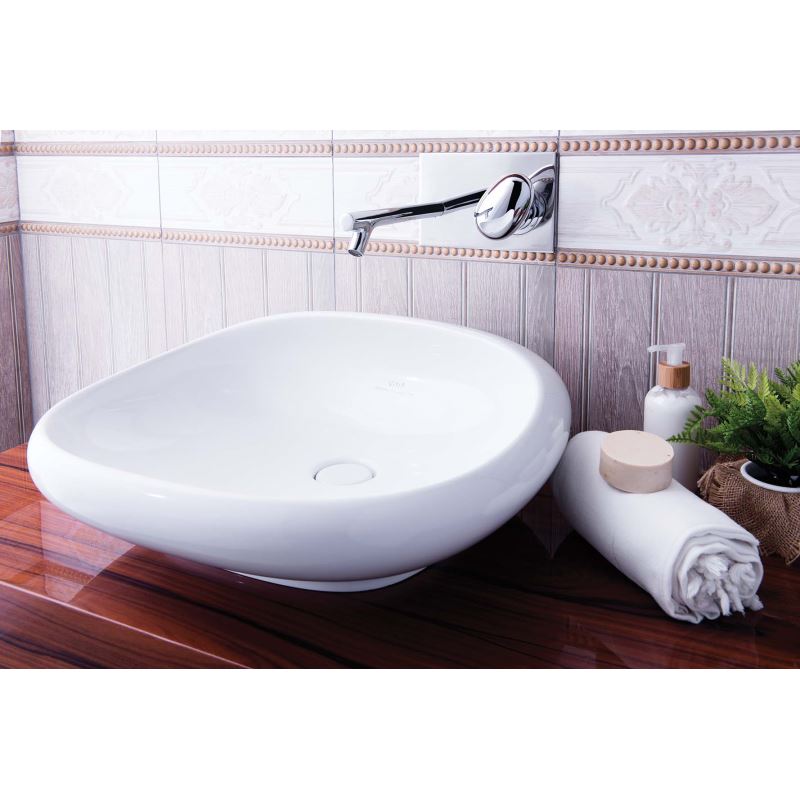 İstanbul BowlWithout Tap Hole, Without Overflow Hole, 50 cm, White