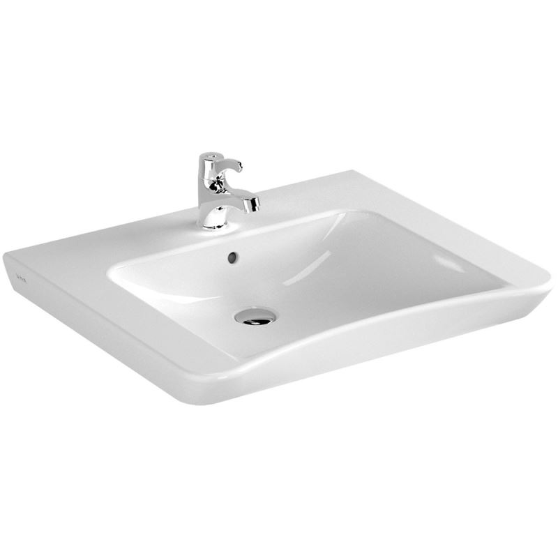 S20 Standard WashbasinWith Tap Hole, With Overflow Hole, 65 cm, White