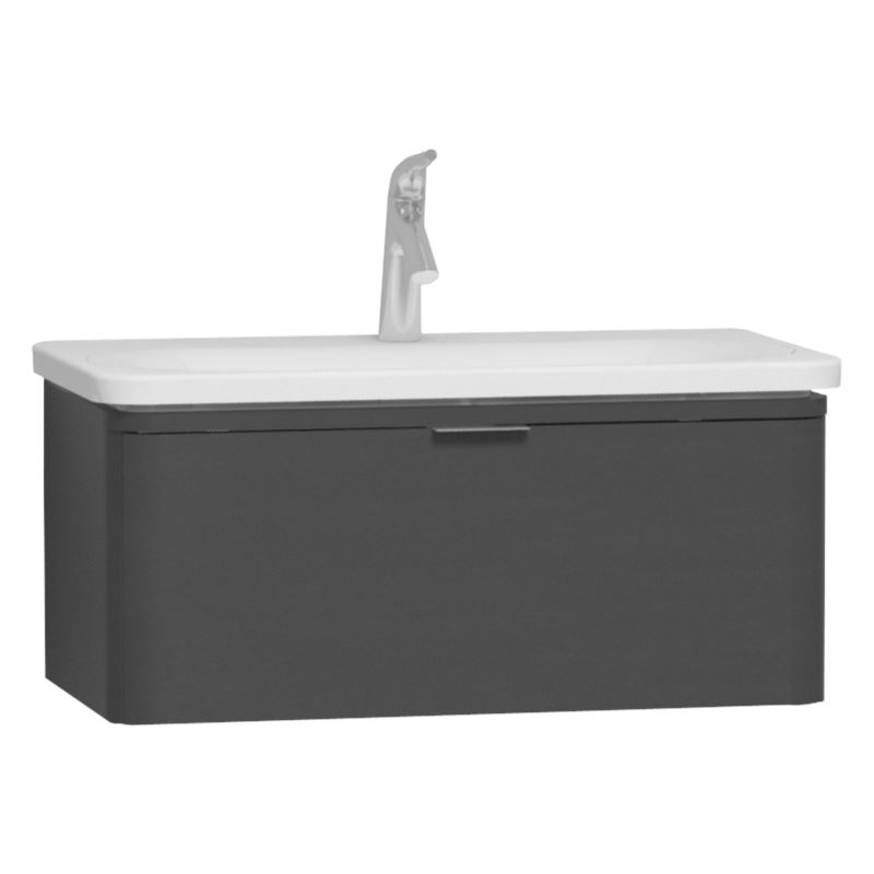 Nest Trendy Washbasin Unit80 cm, High Gloss Anthracite, compatible with 5686 washbasin