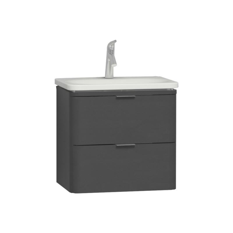 Nest Trendy Washbasin Unit60 cm, High Gloss Anthracite, compatible with 5685 washbasin