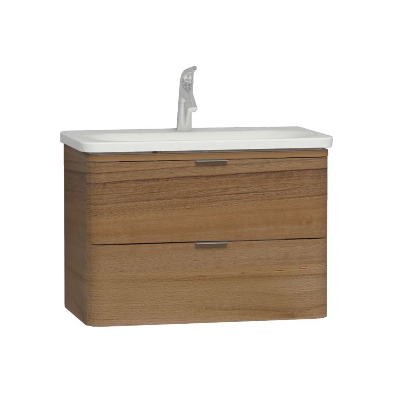 Nest Trendy Washbasin Unit80 cm, Waved Natural Wood, compatible with 5686 washbasin