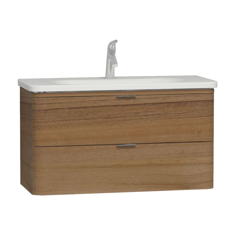 Nest Trendy Washbasin Unit100 cm, Waved Natural Wood, compatible with 5687 washbasin