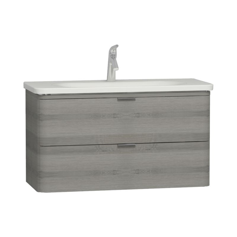 Nest Trendy Washbasin Unit100 cm, Grey Natural Wood, compatible with 5687 washbasin