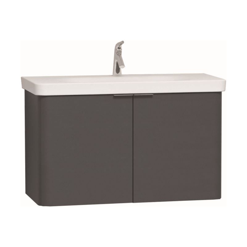Nest Washbasin Unit100 cm, High Gloss Anthracite, compatible with 5683 washbasin