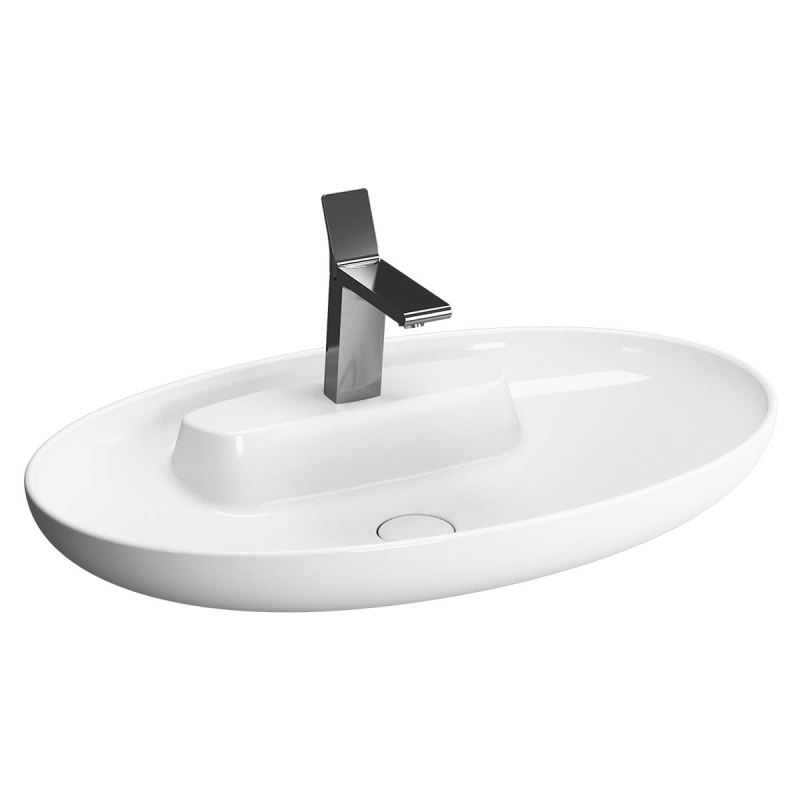 Memoria BowlWith Tap Hole, Without Overflow Hole, 75 cm, White