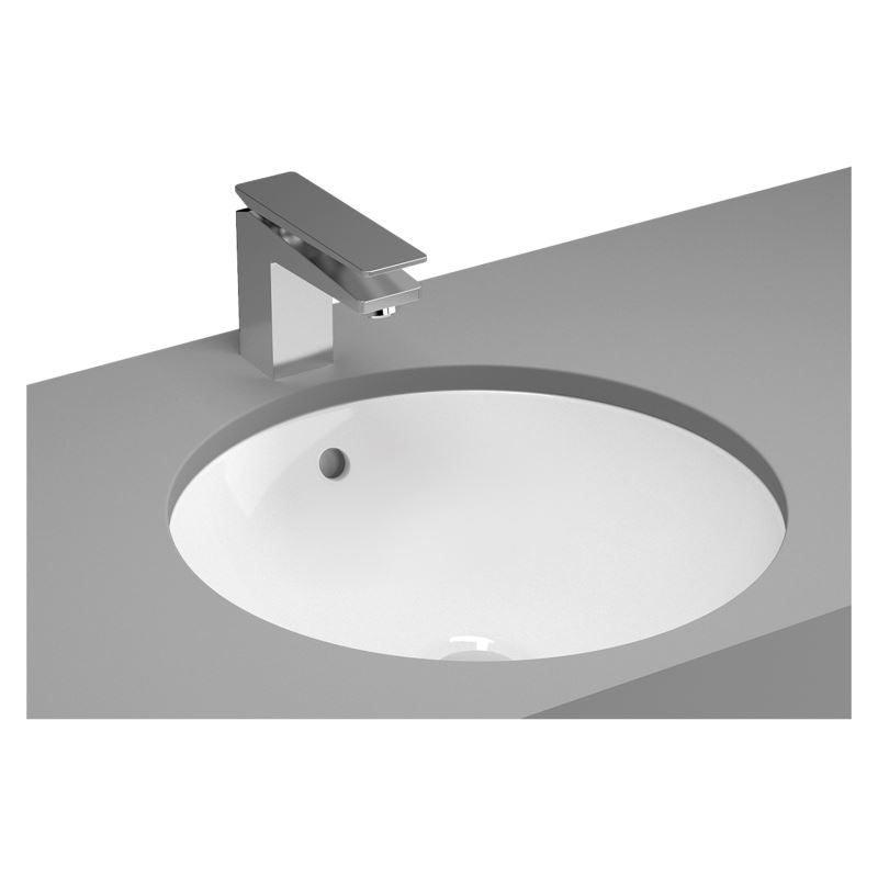M-Line Undercounter WashbasinWithout Tap Hole, With Overflow Hole, 42 cm, White