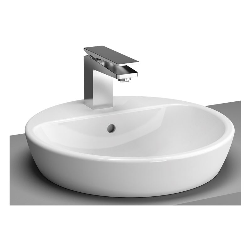 M-Line BowlWith Tap Hole, Without Overflow Hole, 45 cm, White