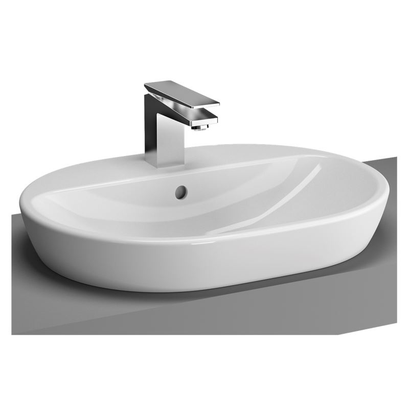 M-Line BowlWith Tap Hole, With Overflow Hole, 60 cm, White