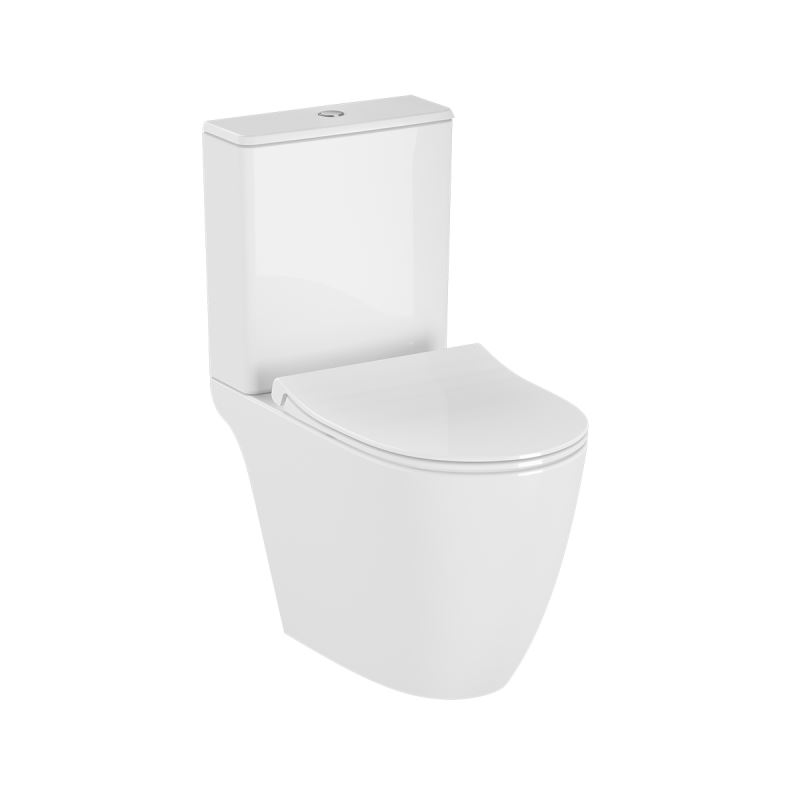 Sento Close-Coupled WCRim-ex, Open Back, Compatible with 5639 Cistern and 86-003 and 120-003 WC Seat, White
