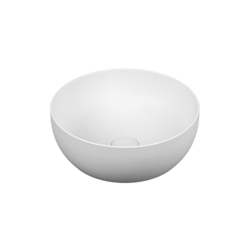 Outline BowlWithout Tap Hole, Without Overflow Hole, 40 cm, Matte White