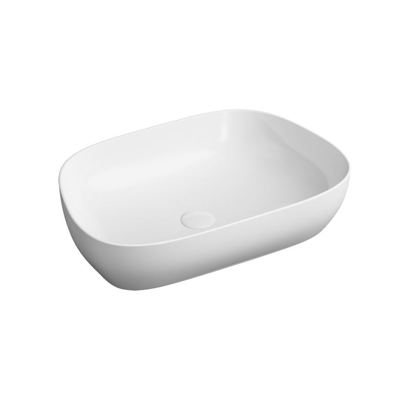 Outline BowlWithout Tap Hole, Without Overflow Hole, 63 cm, White
