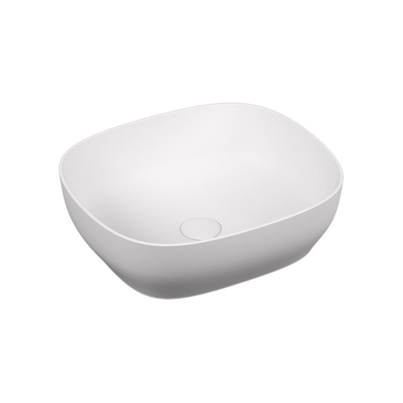 Outline BowlWithout Tap Hole, Without Overflow Hole, 48 cm, Matte White