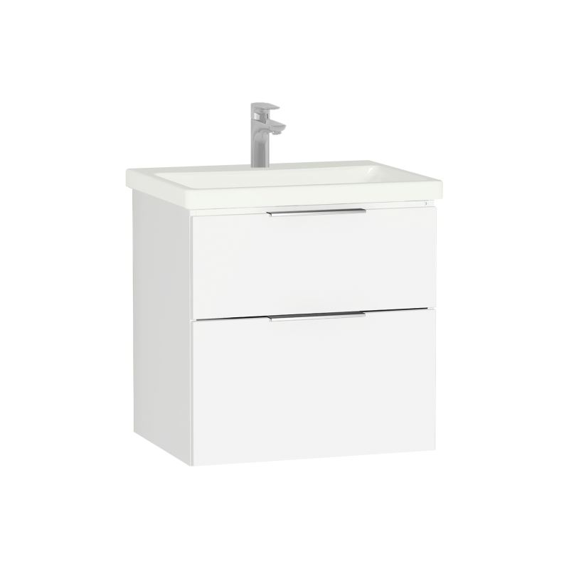 Ecora Washbasin Unit65 cm, High Gloss White
