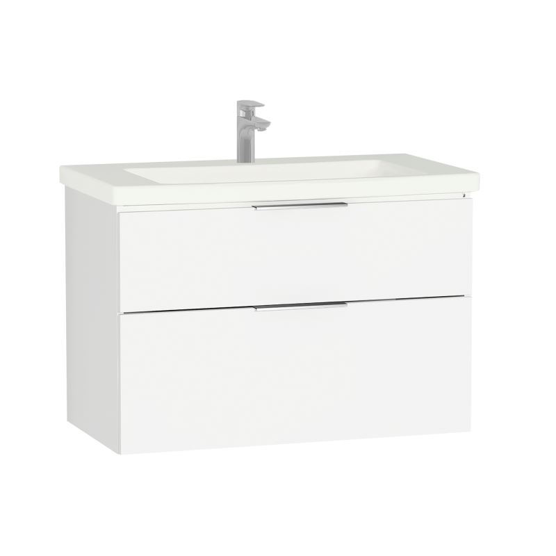 Ecora Washbasin Unit95 cm, High Gloss White