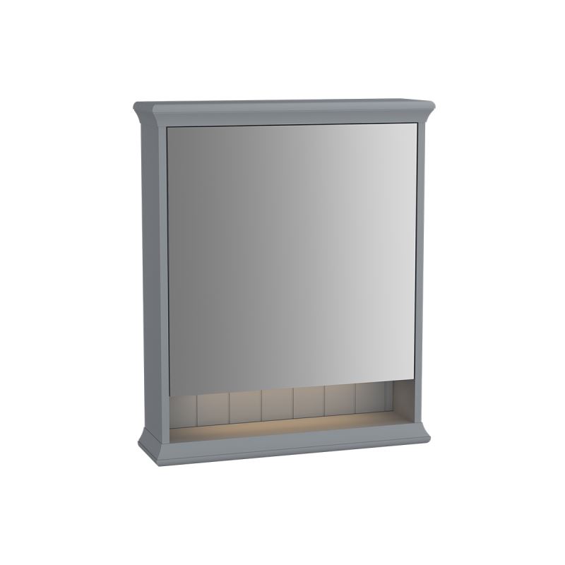 Valarte Mirror Cabinet65 cm, Matte Grey, left