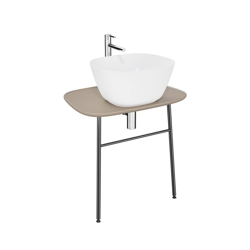 Plural Washbasin Unit70 cm, Wall-Hung, Low, Matte Mink