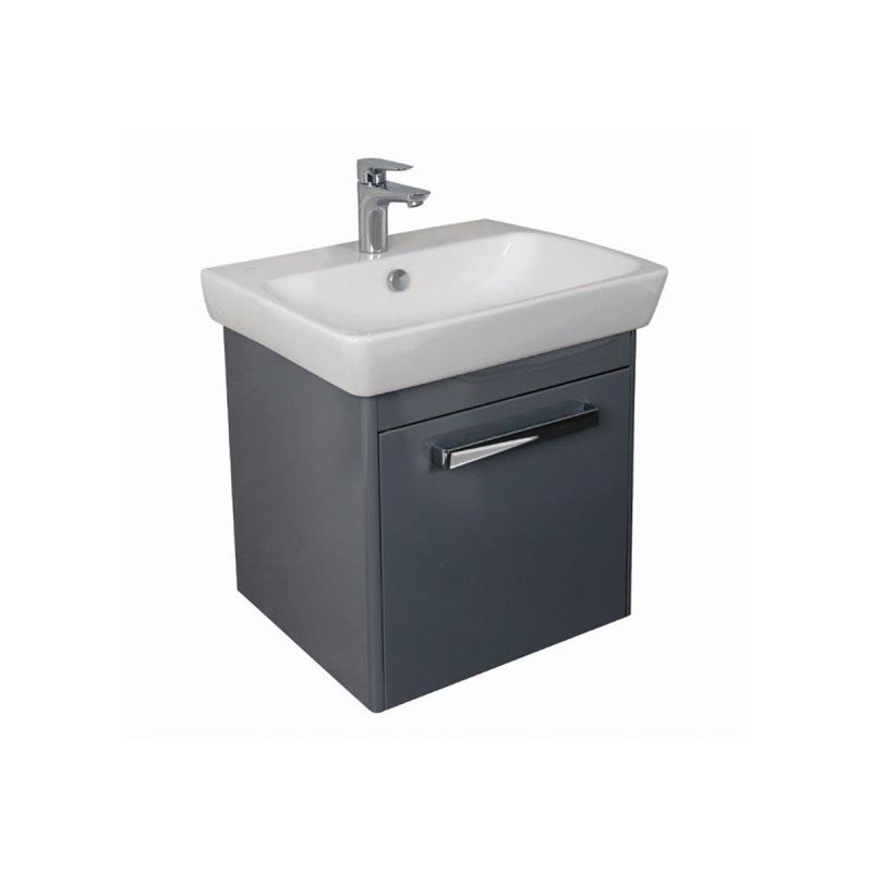 M-Line Washbasin Unit60 cm, with 1 drawer, High Gloss Anthracite