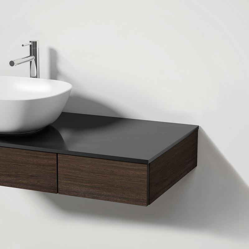 Origin Vanity UnitElm, 90 cm, soft-closing drawer, left side basin