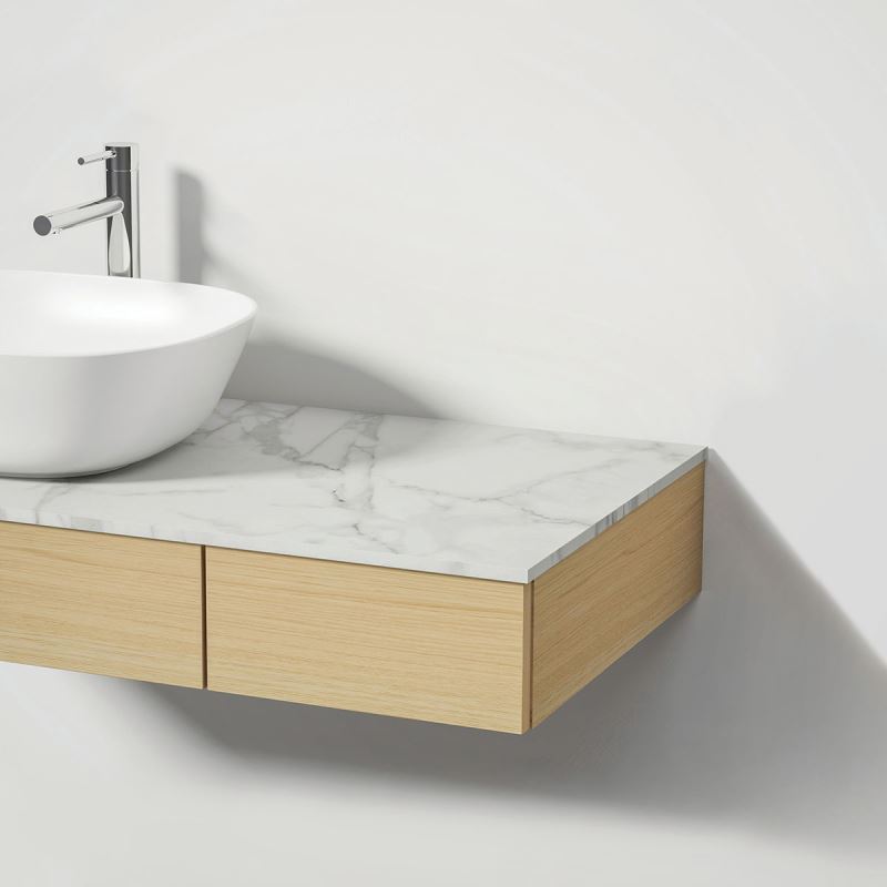 Origin Countertopwith faucet hole, with left syphon hole, 150 cm, Neolith