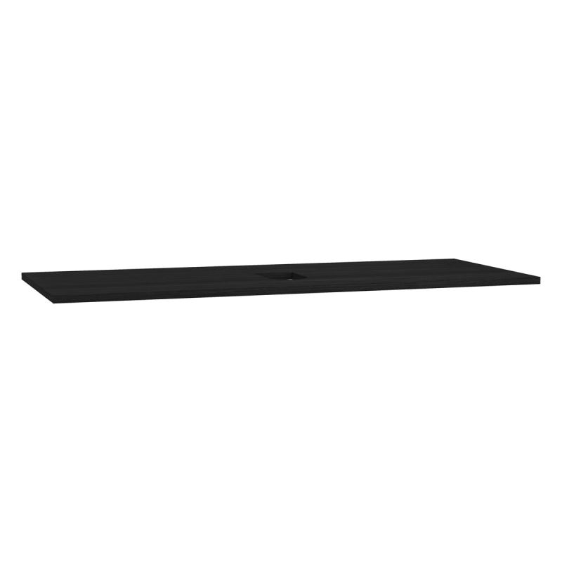 Origin Wooden CountertopPatterned Black, 120cm, centre washbasin position, one tap hole
