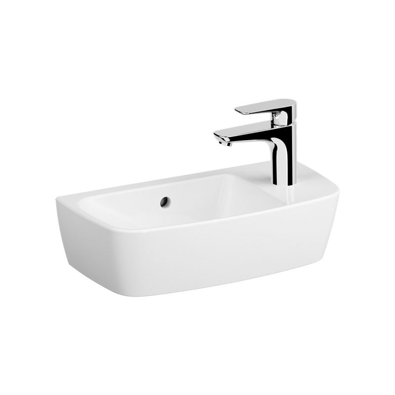 Shift Compact WashbasinWith Tap Hole, With Overflow Hole, 50 cm, White