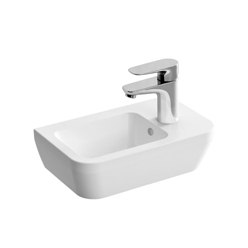 Integra Standard WashbasinWith Tap Hole, With Overflow Hole, 37 cm, White