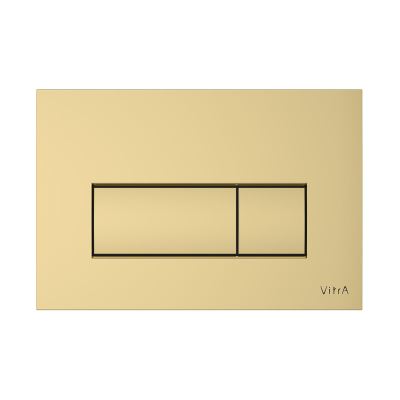 Loop Square Flush Plate - Soft Gold