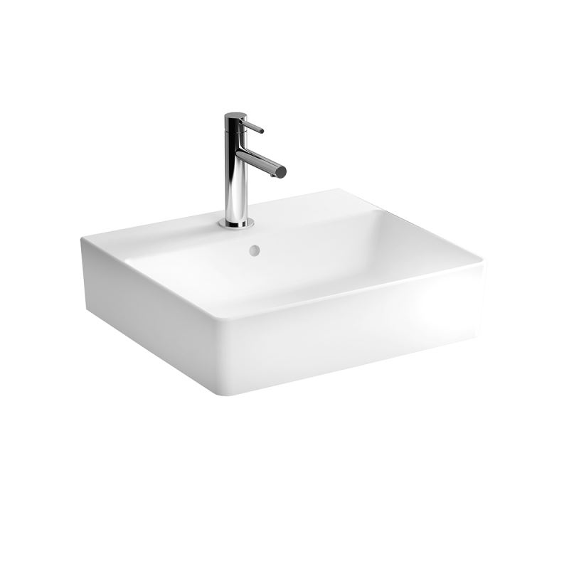 Nuo WashbasinWith Tap Hole, With Overflow Hole, 50 cm, White