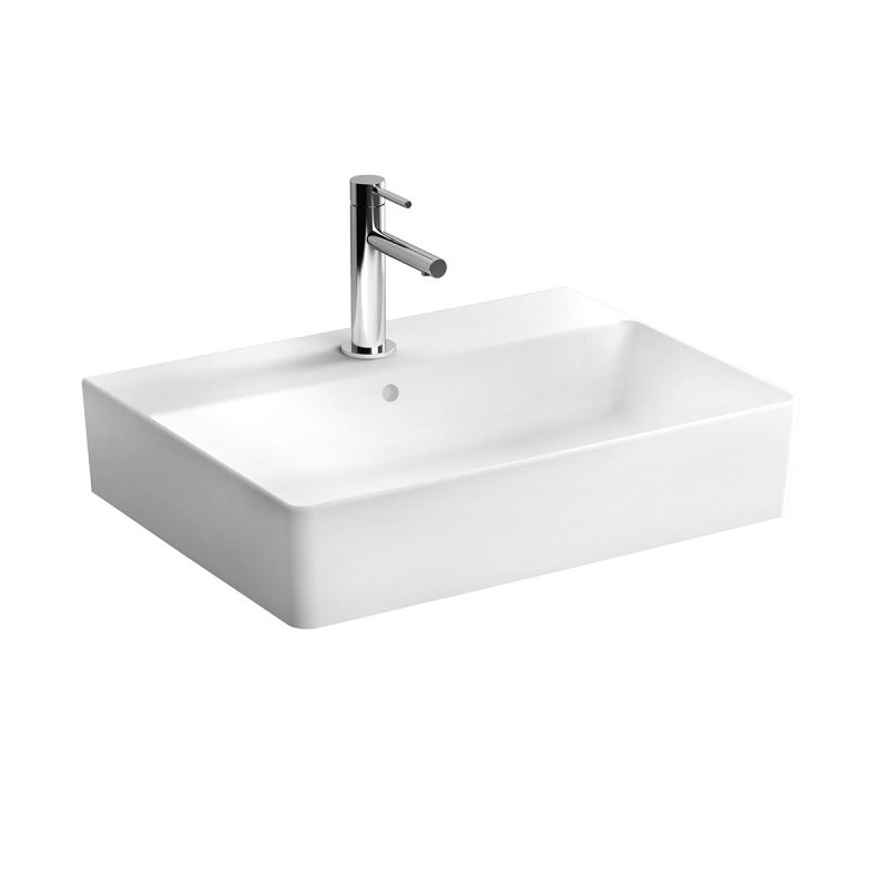 Nuo WashbasinWith Tap Hole, With Overflow Hole, 60 cm, White