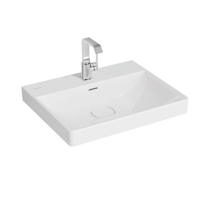 Rect. washbasin, 60x47cm 1TH, with OF