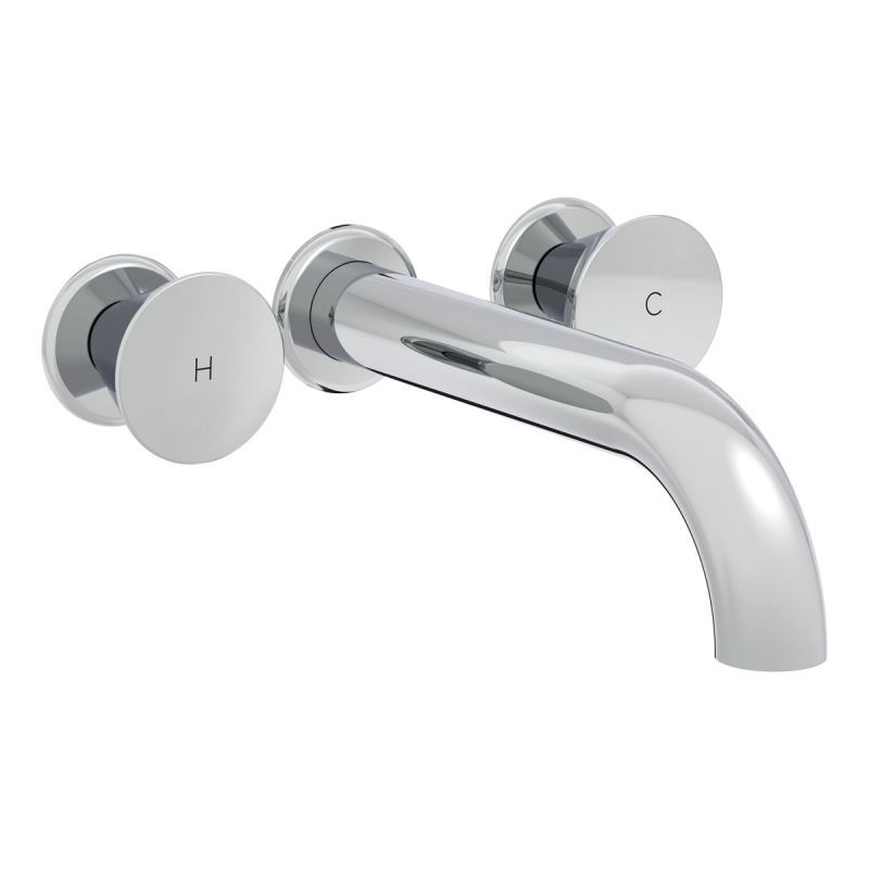 Liquid Built-In Basin MixerLong, Chrome, Use With Concealed Part A40835