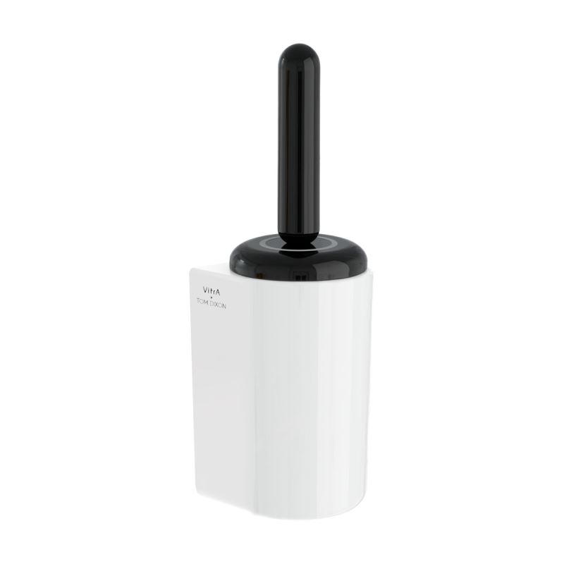 Liquid Toilet Brush HolderWall-Mounted, Ceramic, Gloss Black