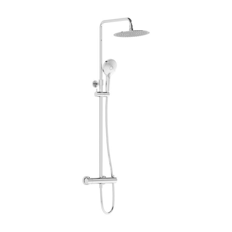 Aquaheat  Bliss 250 shower column 330 Chrome, thermostatic, 3 types of shower sprays and suitable for medium water pressures. 