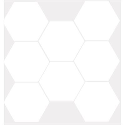 8x9 miniworx RAL 9016 White Hexagon Matt (NN)