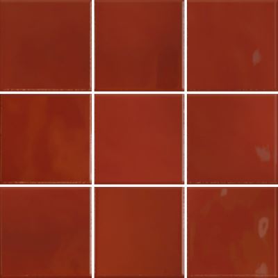 10x10 retromix Tile Lava Red Glossy